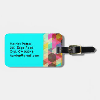 Fine Abstrakt Coole Niedliche Girly Retro-Mode Gepäckanhänger