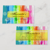 Fine Abstrakt Coole Niedliche Girly Retro-Mode Visitenkarte (Vorne/Hinten)