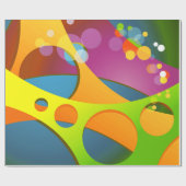 Fine Abstrakte Coole geometrische Mode Geschenkpapier (Flach)