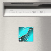 Fine Aqua Cool Niedlich Giro Retro Magnet (In Situ (Geschirrspüler))