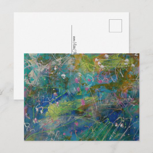 Fine Art Abstrakt Postkarte (Vorne/Hinten)