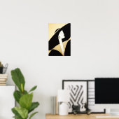 Fine Art - "Anspruchsvolle Lady" Poster (Heimbüro)