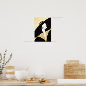 Fine Art - "Anspruchsvolle Lady" Poster (Küche)