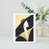 Fine Art - "Anspruchsvolle Lady" Postkarte (Stehend Vorderseite)