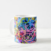 Fine Art background. Seamless pattern with grunge Kaffeetasse (Vorderseite Links)