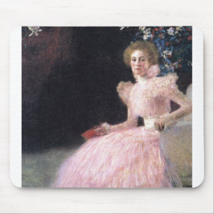 Fine Art Bildnis Sonja Knips bende by Gustav Klimt Mousepad