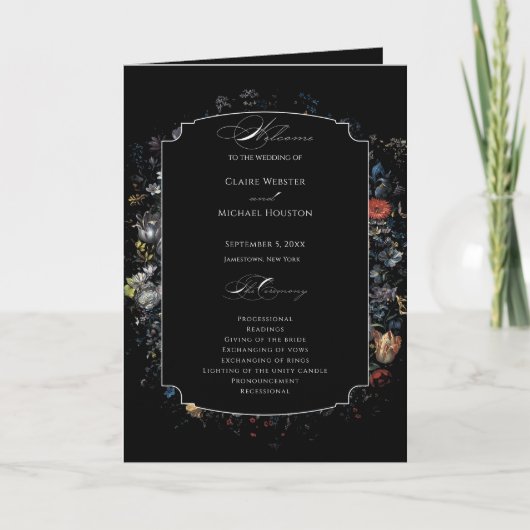 Fine Art Black Floral Calligraphy Programm (Vorderseite)
