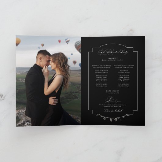 Fine Art Black Floral Calligraphy Programm (Innenseite)