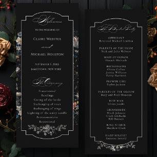 Fine Art Black Floral Calligraphy Programm
