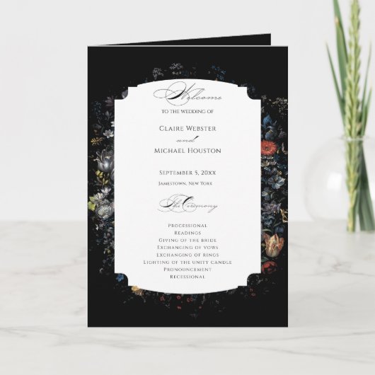 Fine Art Black Floral Calligraphy Programm (Vorderseite)