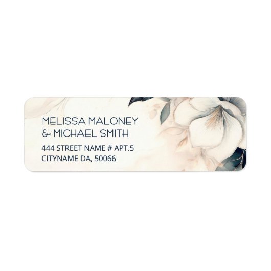 Fine Art Blaue Elfenbein-Blume |  Hochzeit (Vorne)