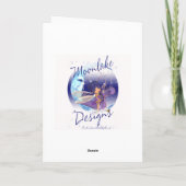 Fine Art Butterfly Princess Birthday Card - Modern Karte (Rückseite)