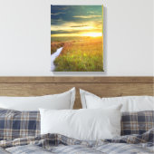 Fine Art Canvas Print - Konza Prairie Leinwanddruck (Insitu (Schlafzimmer))