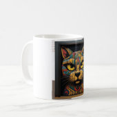 Fine Art Cat Design Kaffeetasse (Vorderseite Links)