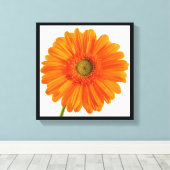Fine Art Fotografy Orange Gerbera Daisy Blume Leinwanddruck (Insitu (Holzboden))