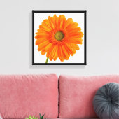 Fine Art Fotografy Orange Gerbera Daisy Blume Leinwanddruck (Insitu (Wohnzimmer))
