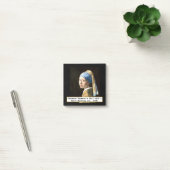 Fine Art Girl with Pearl Earring by Vermeer Post-it Klebezettel (Büro)