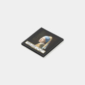 Fine Art Girl with Pearl Earring by Vermeer Post-it Klebezettel (angewinkelt)