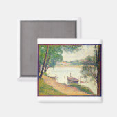 Fine Art Gray Weather von Georges Seurat Magnet (Vorderseite/Rückseite)