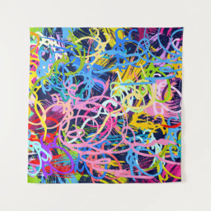 Fine-Art-Hintergrund. Nahtloses Muster mit Grunge- Wandteppich