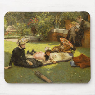 Fine Art in Full Sunlight - James Tissot Gemälde Mousepad