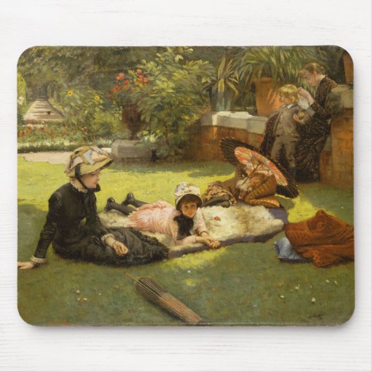 Fine Art in Full Sunlight - James Tissot Gemälde Mousepad (Vorne)
