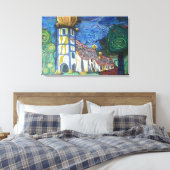 Fine art inspired by Hundertwasser Leinwanddruck (Insitu (Schlafzimmer))