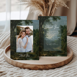 Fine Art Landscape Romantic Wedding Thank You Dankeskarte