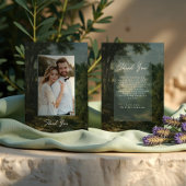 Fine Art Landscape Romantic Wedding Thank You Dankeskarte