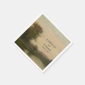 Fine Art Landscape Wedding Napkins Serviette (Ecke)