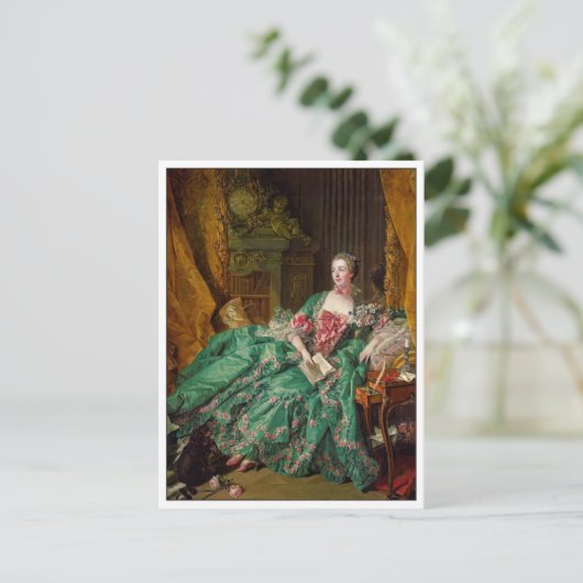 Fine Art Madame de Pompadour von Francois Boucher Postkarte (Stehend Vorderseite)