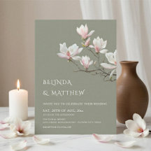Fine Art Magnolie Casual Sagegrün Hochzeit