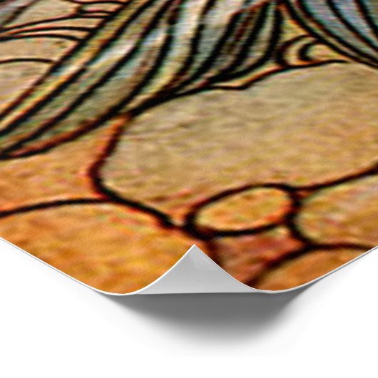 Fine Art Mermaid Ilustration Poster (Ecke)