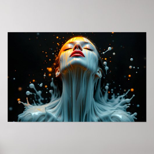Fine-Art-Modeporträt einer Frau Poster (Vorne)