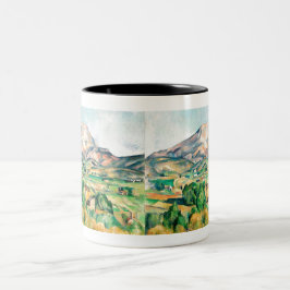 Fine Art Mont Sainte-Victoire von Paul Cézanne Zweifarbige Tasse