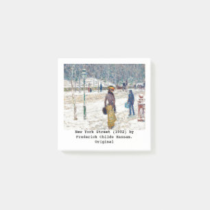 Fine Art New York Street (1902) von Frederick Hass Post-it Klebezettel