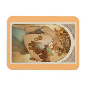 Fine Art Nouveau Jugendstil Alfons Mucha Frucht Magnet (Horizontal)
