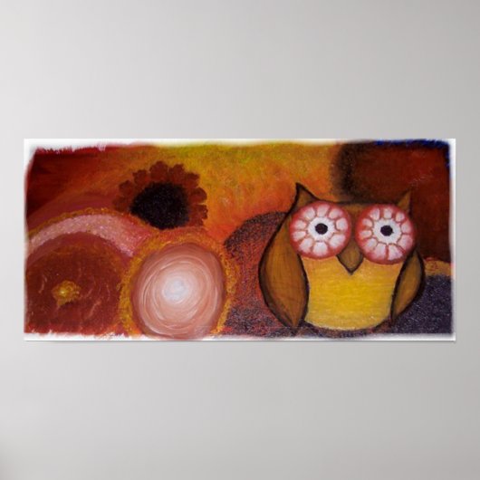 Fine Art Owl Print Poster (Vorne)