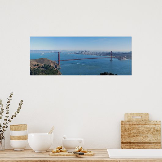 Fine Art Panorama Poster Golden Gate Bridge (Küche)