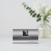 Fine Art Pony Head und Mane auf Metallic-Effekt Visitenkarte (Stehend Vorderseite)