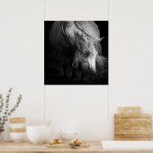 Fine Art Pony Head und Mane Print Poster (Küche)