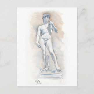 Fine Art Postcard - David Skulptur von Michelangel Postkarte