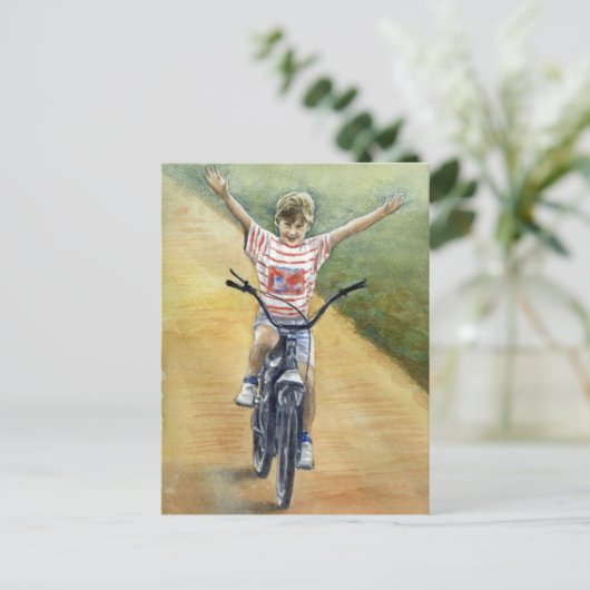 Fine Art Postcard - Look, keine Hände! Postkarte (Stehend Vorderseite)