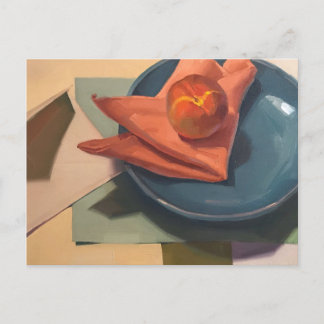 Fine Art Postcard, Peach, Peach Postkarte