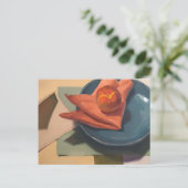 Fine Art Postcard, Peach, Peach Postkarte (Stehend Vorderseite)