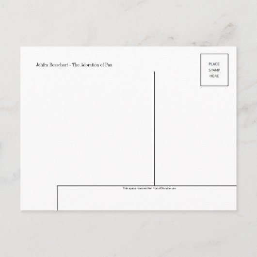 Fine Art Postcard Postkarte (Rückseite)