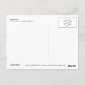 Fine Art Postcard - Tee Set, Aquarell Postkarte (Rückseite)