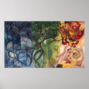 Fine Art Print: "Deer Woman" Poster