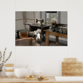 Fine Art Print machen Poster (Küche)