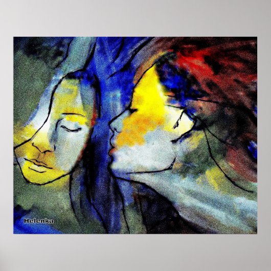 Fine Art Prints-Contemporary Art - Women portrait Poster (Vorne)